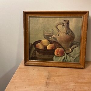 Henk Bos Still life peaches print